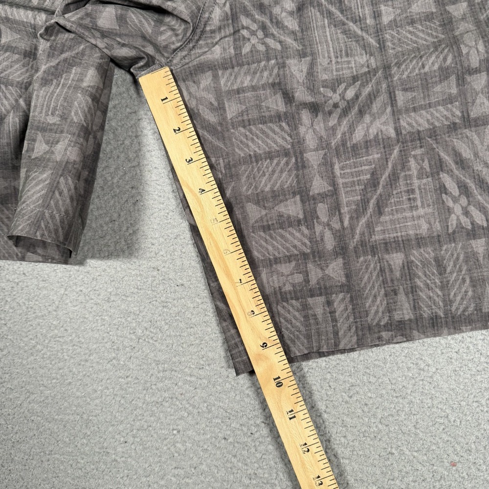 Crazy Shirt Shorts Mens 36 Gray Hawaiian Print Hybrid Casual Preppy Pockets Logo - Picture 8 of 11